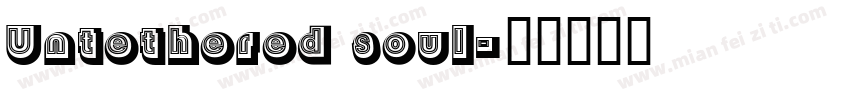 Untethered soul字体转换